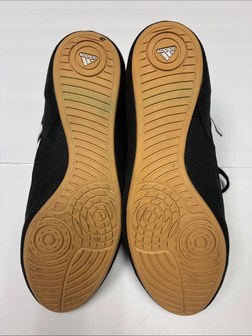 adidas Black High-Top wrestling Athletic Shoes with White Stripes